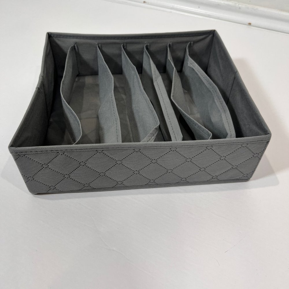 Sorbus Gray Collapsible 7 Bra Drawer Storage - Picture 3 of 6